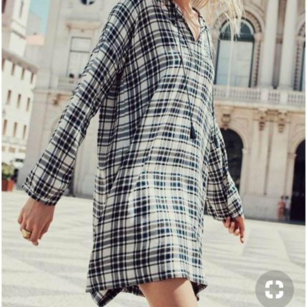Madewell Plaid Artiste Tunic Dress